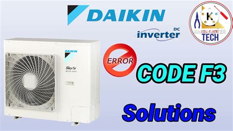daikin error code f3