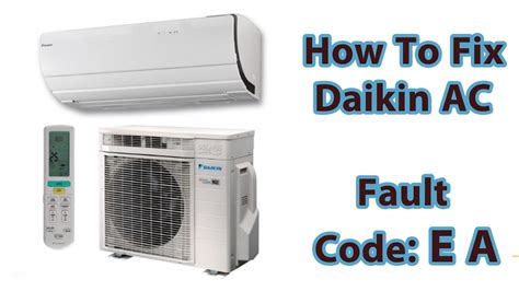 Daikin Air Conditioner Fault Codes Guide Machine Answered