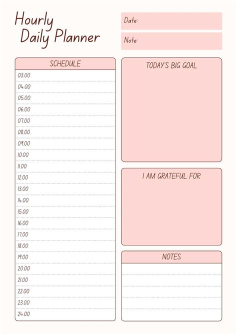 7 Day Planner Template Beautiful Weekly Schedule Template for Word