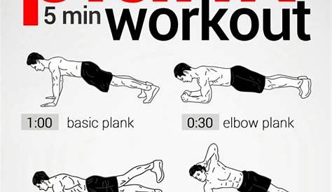 5 Minute Plank Workout Plank workout, 5 min workout, 5
