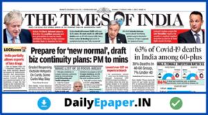 daily epaper times of india