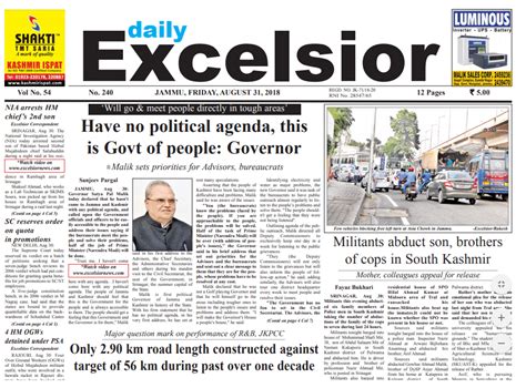 daily excelsior latest news today