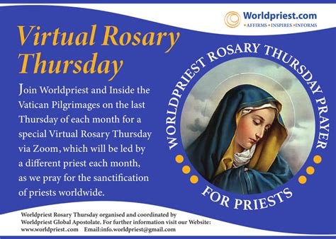daily holy rosary for thursday