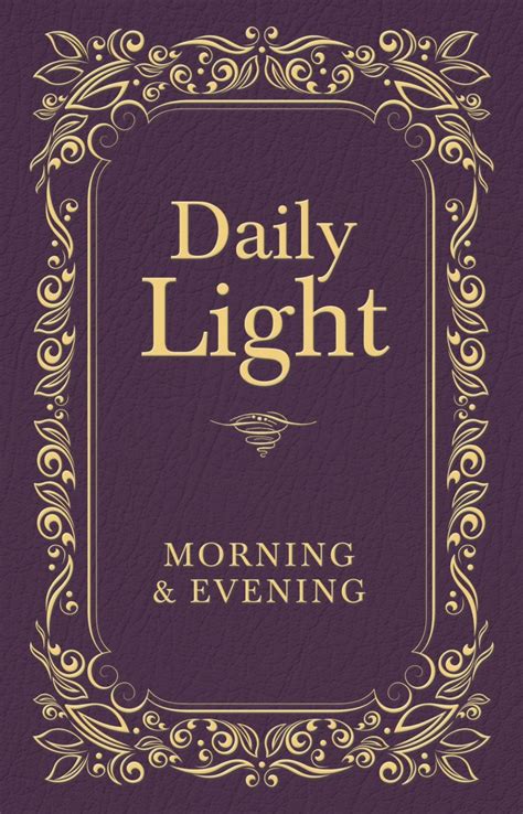 daily light morning and evening devotional niv