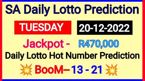 daily lotto prediction for today's best bet