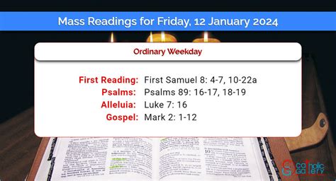 daily mass readings for january 2024