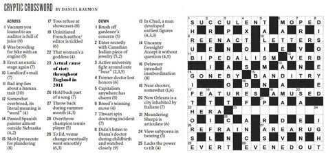 daily mirror cryptic crossword online