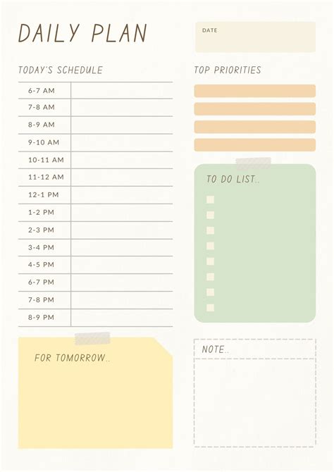 daily planner design