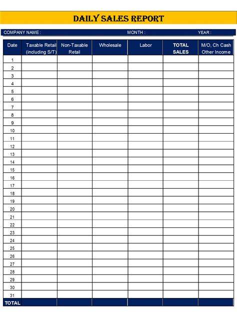 Free Monthly Sales Report Template Excel Excel Templates