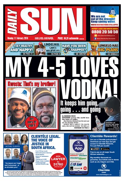 daily sun newspaper today