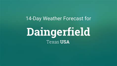 Daingerfield Forecast