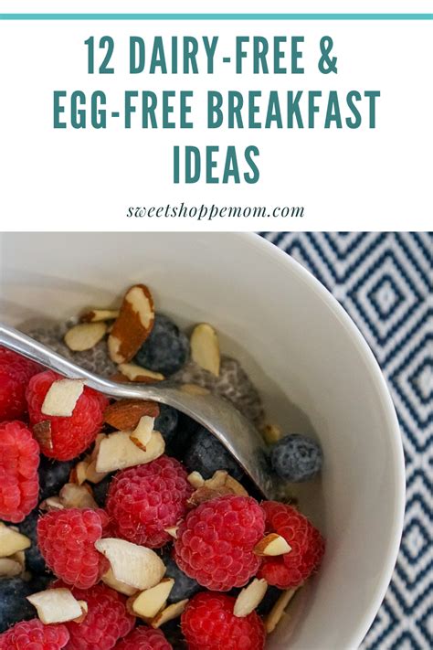 dairy free egg free breakfast ideas