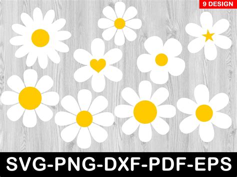 Dazzling Daisy SVGs: Create Stunning Floral Designs with Our Collection