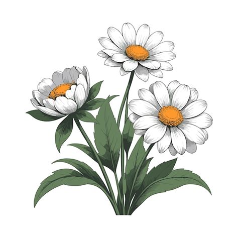 Daisy Hand Drawn