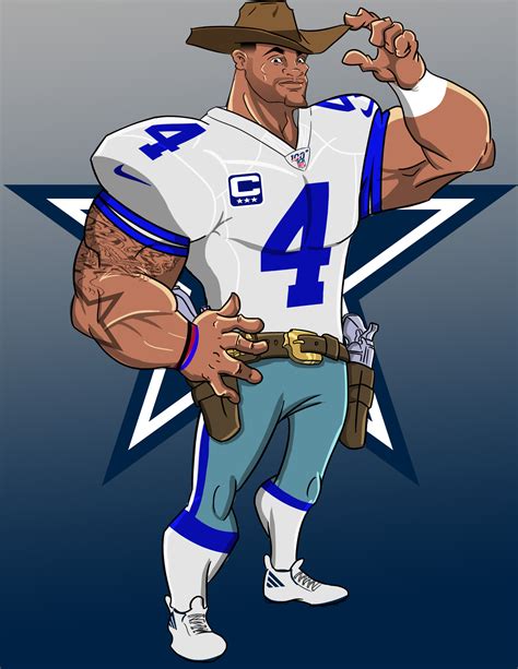 dak prescott cartoon images