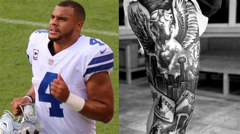 dak prescott new leg tattoo