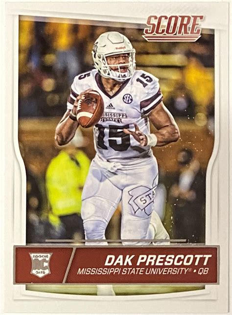 dak prescott score rookie card