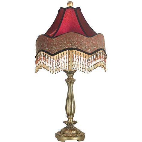 dale tiffany beaded ruby table lamp