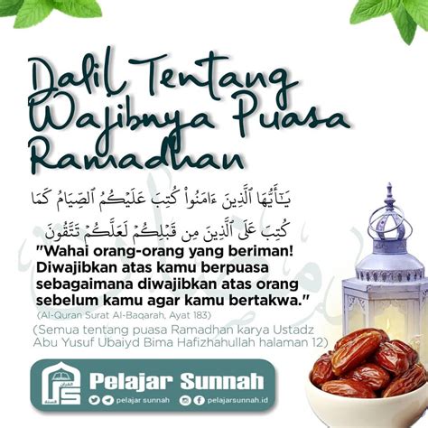 Dalil Puasa Ramadhan yang Paling Sering Diingat Halaman 1
