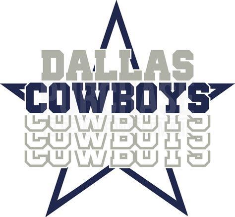 Dallas Cowboys Design Bundle Dallas Star Cowboys SVG NFL Etsy