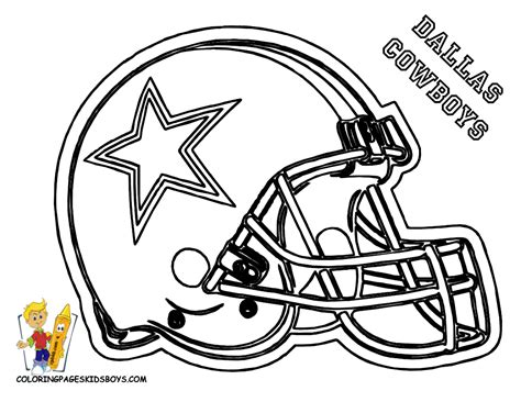 dallas cowboys football helmet coloring page