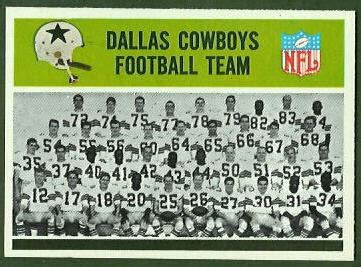 dallas cowboys football roster 1965