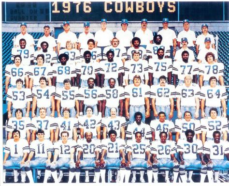 dallas cowboys football roster 1976