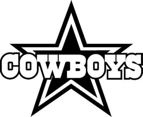 dallas cowboys logo images black and white