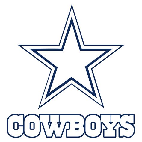 dallas cowboys logo outline