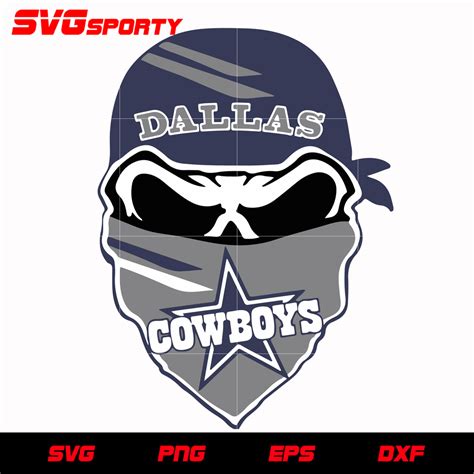 dallas cowboys skull logo svg