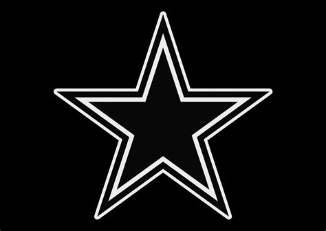 dallas cowboys star black and white images