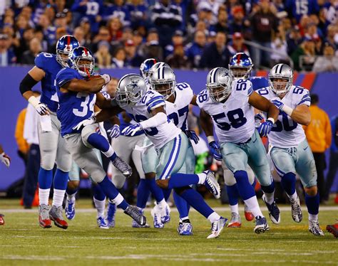 dallas cowboys vs giants score