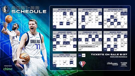 dallas mavericks basketball schedule 2021