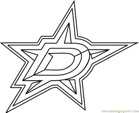 dallas stars logo outline