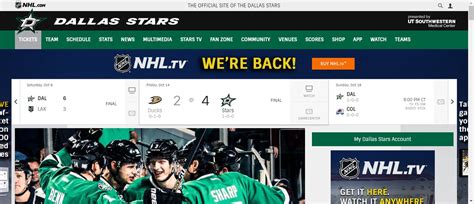 dallas stars online game live stream