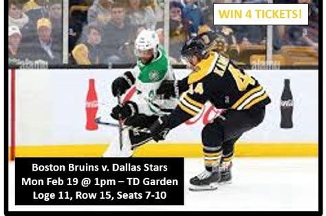 dallas stars vs boston bruins tickets