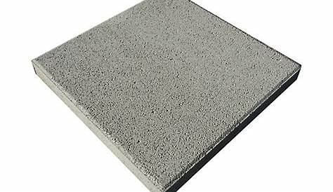 Dalle de terrasse 40x40x3,7 cm 0,16m² béton gris Hubo