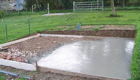 Comment faire une dalle en béton pour un abri de jardin?