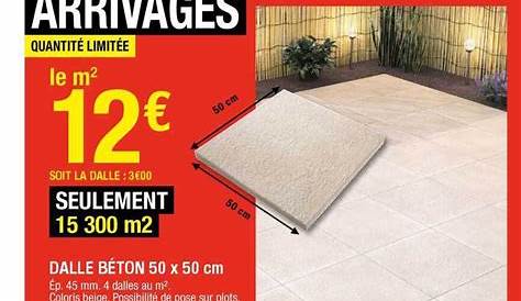 Dalle Beton Pour Terrasse Brico Depot En Ardoise 50x50 Cm Ep 44 Mm Magasin De lage De Garges Magasin De lage s