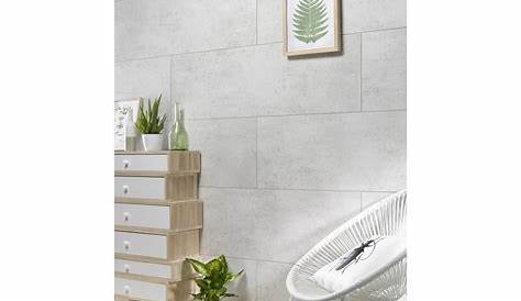 Dalle Dumawall Avis Murale PVC Ciment Gris DUMAWALL L.120 X L.37.5 Cm X