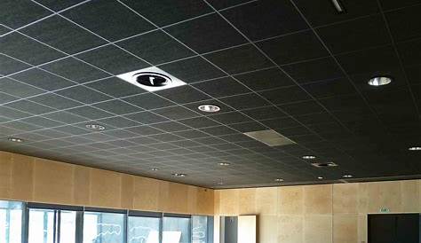 Dalle Plafond Suspendu Noir Track Lighting, Ceiling Lights