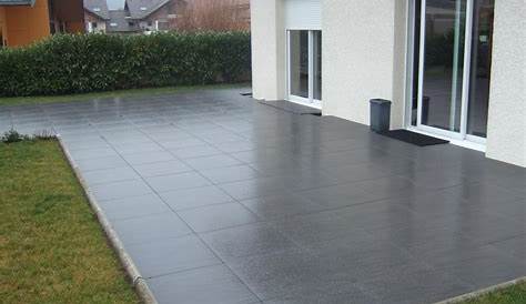 Dalle Terrasse Gris Anthracite Exterieure En Beton Style Moderne Beton s