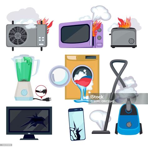 damaged appliance illustration