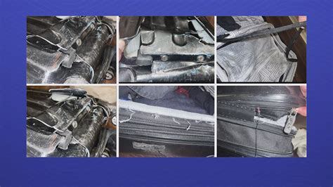 Damaged bag components