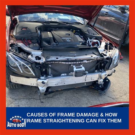 damaged car frame