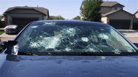 damaged car windshield