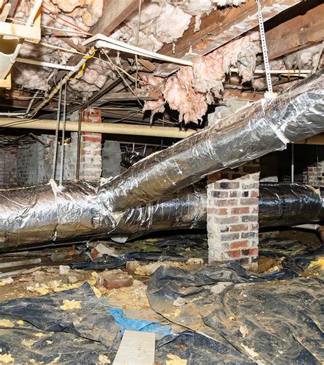 Damaged Crawl Space