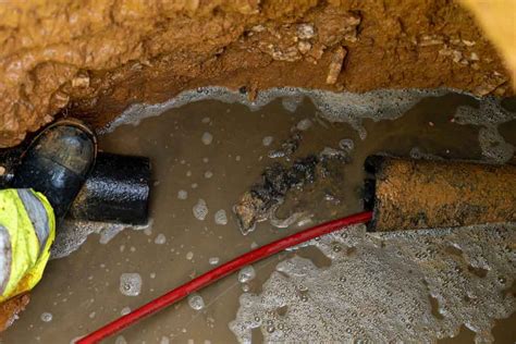 damaged drain line