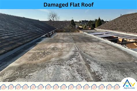 Damaged flat roof denver