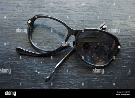Damaged Glasses on a Table